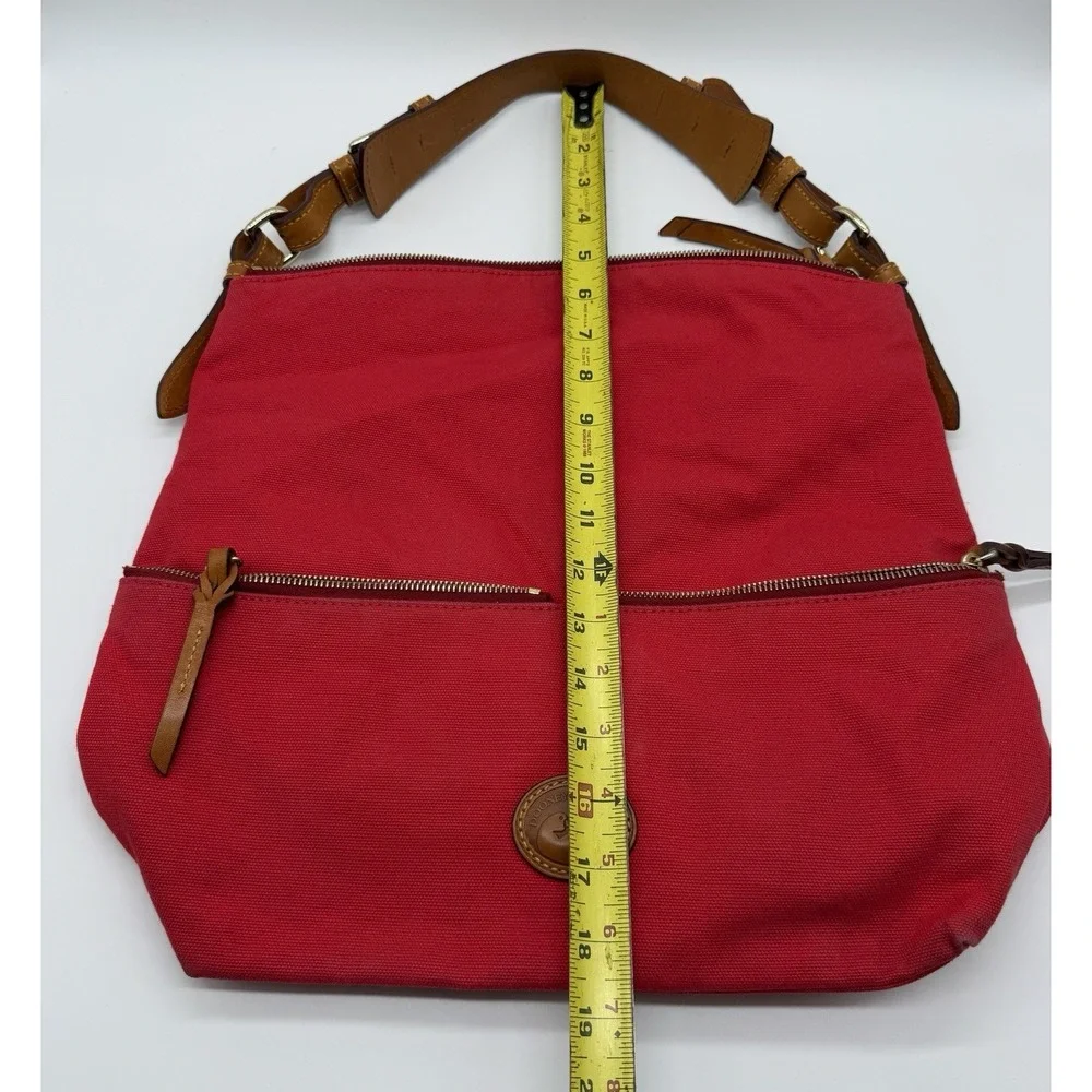 Dooney & Bourke Women's Medium Crossbody Red Hobo Shoulder Bag - Picture 5 of 7